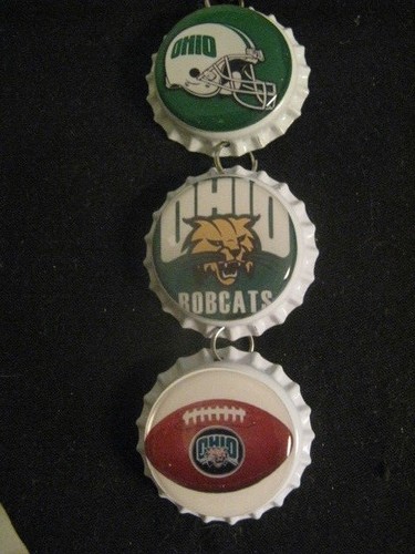 1" Bottle Cap Image Inside R/View Mirror ~ Handcrafted ~ **Gift Idea ~ Bobcats - Picture 1 of 4