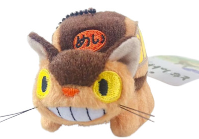 Kawaii My Neighbor Totoro Stuffed Plush Bus Cat Key Chain Studio Key Charm Toy