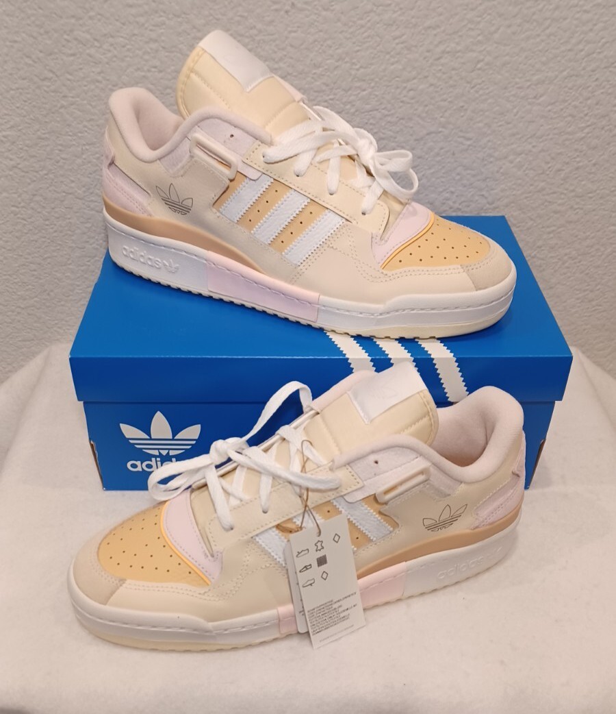 adidas forum exhibit low cream halo amber