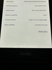 Amazon Kindle Paper white 10th Gen 8gb Blue