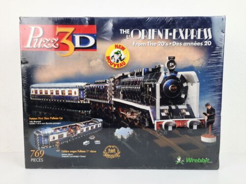 Wrebbit Puzz 3D The Orient Express Train 769 Piece Puzzle 1998, New Sealed