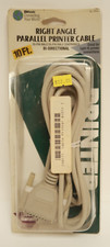 LLLWoods Right Angle Parallel Printer Cable Vintage Computer 10 Foot 25 36 Pin
