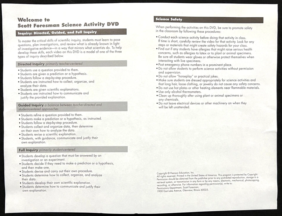 3rd Grade - SCOTT FORESMAN SCIENCE - ACTIVITY DVD  (English/Spanish) (2006) - Image 4 of 4