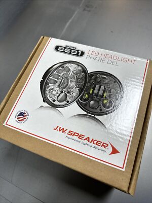 JW Speaker 5.75  Motorcycle LED Headlight 8691 non-adaptive 0552011 12v DOT/ECE
