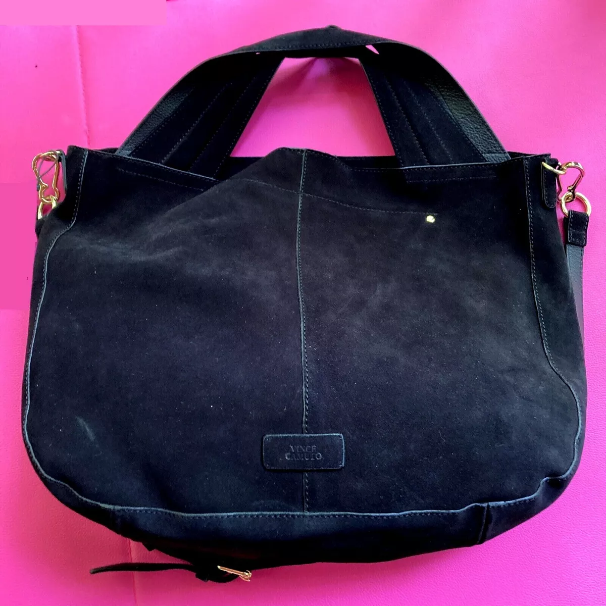 Vince camuto suede handbags hotsell