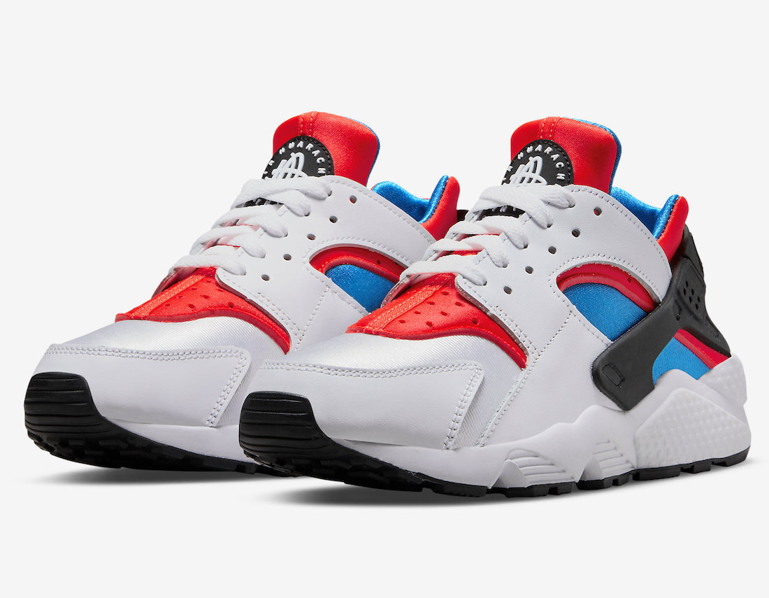 Nike Air Huarache DV2220-100 Women's White/Red/Black Leather Running Shoes  C779 | eBay