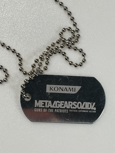 Dog Tag METAL GEAR SOLID Peacewalker - Catalogo | A Loja dos