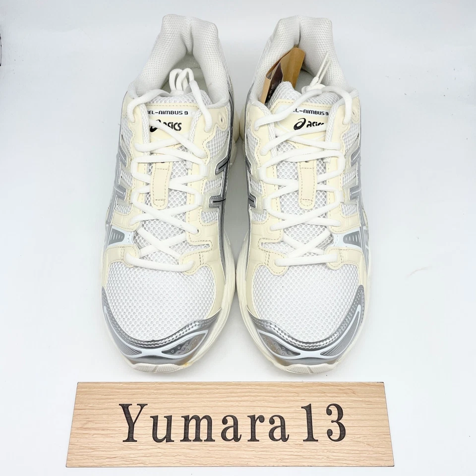 WIND AND SEA × Asics Gel-Nimbus 9 White Pure Silver 1201A801-100 Taglia Uomo - Immagine 4 di 4