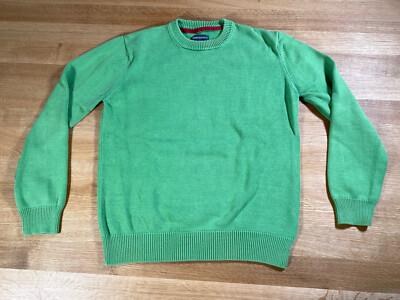 Springfield Herren Pullover S Grün Frisch SPR Rundhals Strick Top Pulli Warm