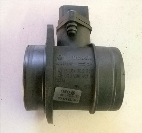 Audi A3 ´02 8L1 1.9 TDI Luftmassenmesser Luftmengenmesser 0281002531 1J0129574