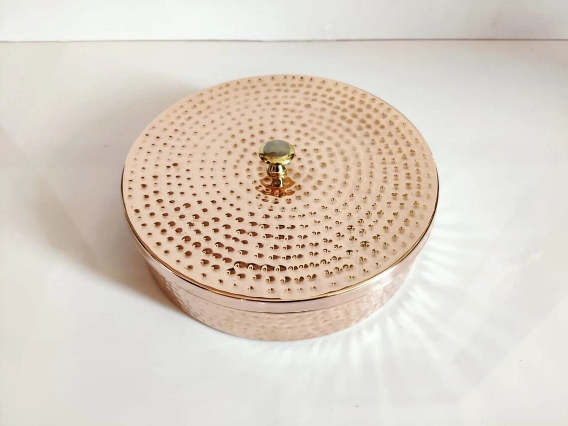 Indian Spice Boxes Storage Box Masala Dani Brass Masala Dabba -kitchen Storage
