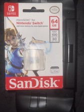 SanDisk 64GB MicroSDXC Memory Card for Nintendo Switch - SDSQXAT-064G-GNCZN