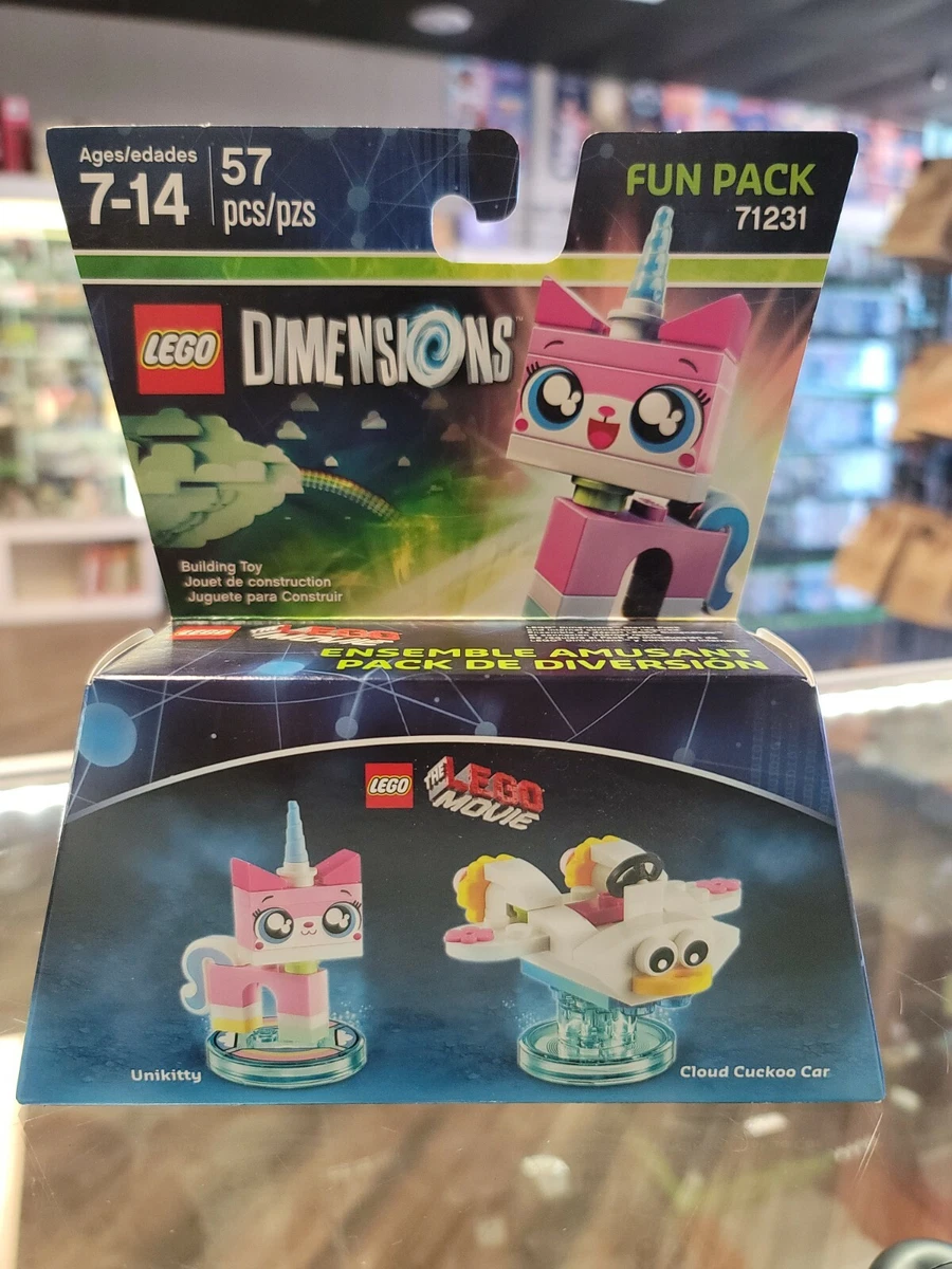 Lego Dimensions The Lego Movie Unikitty &amp; Cloud Cuckoo Car Fun Pack 71231 | eBay