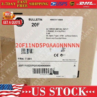 NEW 20F11ND5P0AA0NNNNN ALLEN BRADLEY PowerFlex  Cooled 753 AC Drive