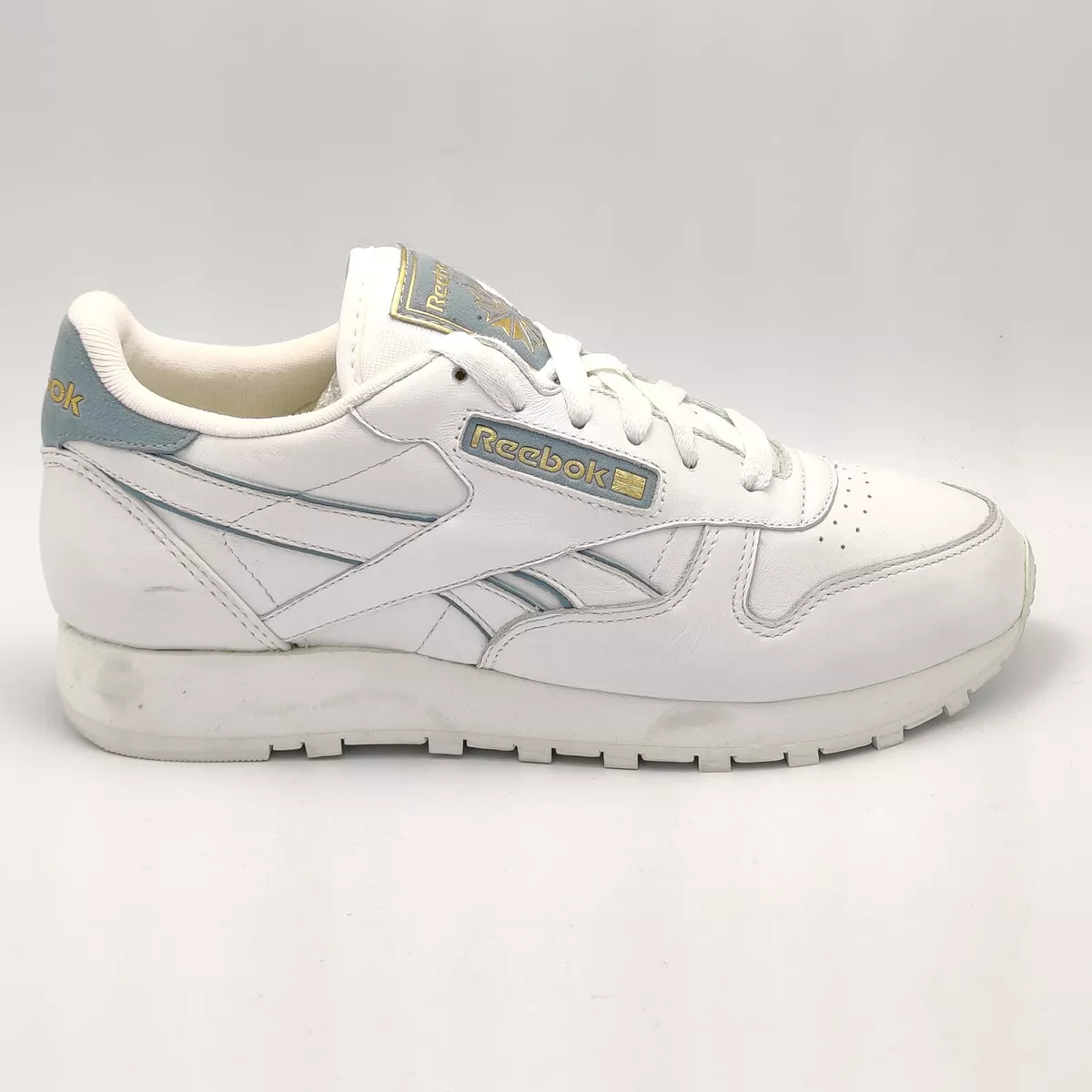 Happening burst dyr Reebok Womens Classic Leather Felt Retro Trainers - White/Grey - UK 4.5 |  eBay