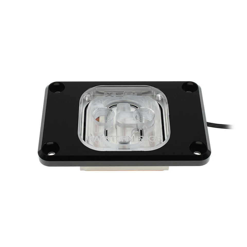 XSPC RayStorm EDGE CPU Water Block, AMD/AM4/AM5, Addessable RGB, Black - Image 3 of 4