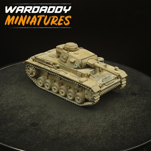 Pro Painted 28mm Bolt Action Ww2 German Afrika Korps Panzer 3 Tank Warlord Games