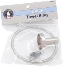 Towel Ring, Satin Nickel - Stone Harbor Hardware 4580-15 Zurich