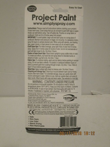 SIMPLY SPRAY FABRIC/STENCILSPRAY PAINT/SPRAY FOR CRAFTS-PICK YOUR COLOR+TYPE NIP - 第 169/229 張圖片