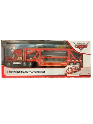 Disney Pixar Cars Launching Mack Transporter Hauler 18'' Rust-eze Stores 15+ NOS