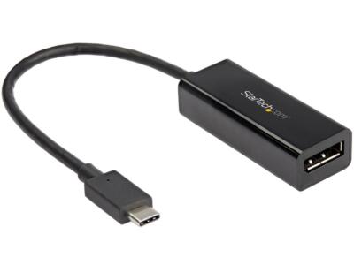 StarTech.com CDP2DP14B USB C to DisplayPort Adapter - 8K 60Hz - HBR3 Adapter - T