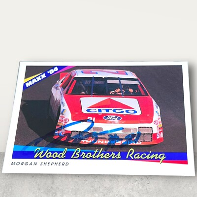 Morgan Shepherd CITGO 1994 MAXX #50 VINTAGE WINSTON CUP autographed NASCAR card