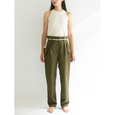New Vintage 1980w Women's Czech army trousers pants military cargo Deadstock