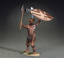 BRITAINS ANGLO ZULU WAR 20213 SENIOR ZULU WARRIOR WITH AXE