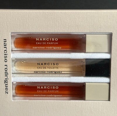 Narciso by Narciso Rodriguez 3x 10ml 3x 0.33oz Edp Edt travel