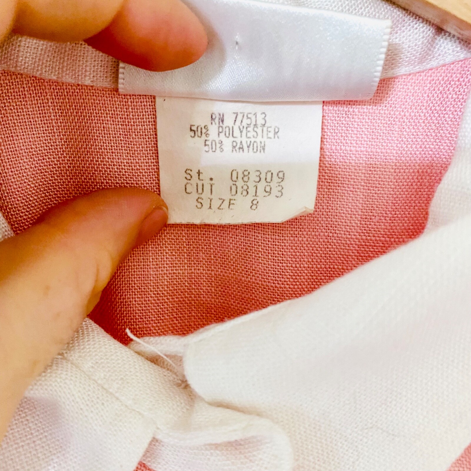 Vintage 1950s 50s dress pink button front retro grease costume style 8 image 6