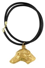 Azawakh, Tuareg Sloughi - Dog necklace, gold-plated pendant for dog fan, unique