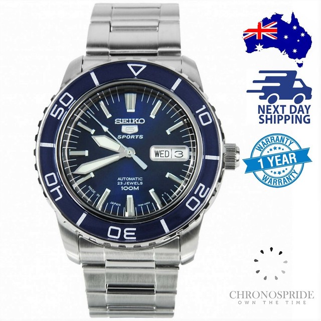 fifty five fathoms automatic blue dial men's watch