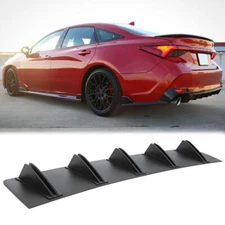 Black Rear Bumper Diffuser Shark 10 Fins Spoiler Lip Splitter For Toyota Avalon