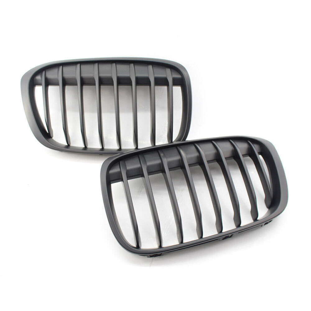 Matte Black Kidney Front Grille Grill Fit for BMW F48 F49 X1 X-Series 16-17 PA