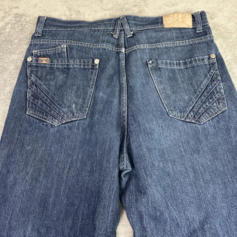 Akademiks Men’s 38x32 Y2K Denim Baggy Jeans Streetwear Skater Grunge 90s Vintage - Image 4 of 4