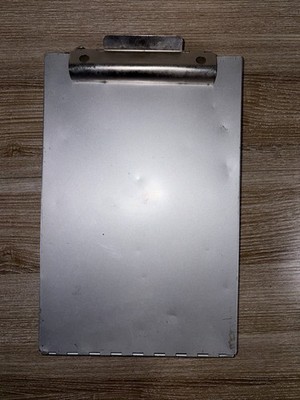 Saunders Aluminum Metal Clipboard Portable Storage Box 9x13.5 Inches Organizer