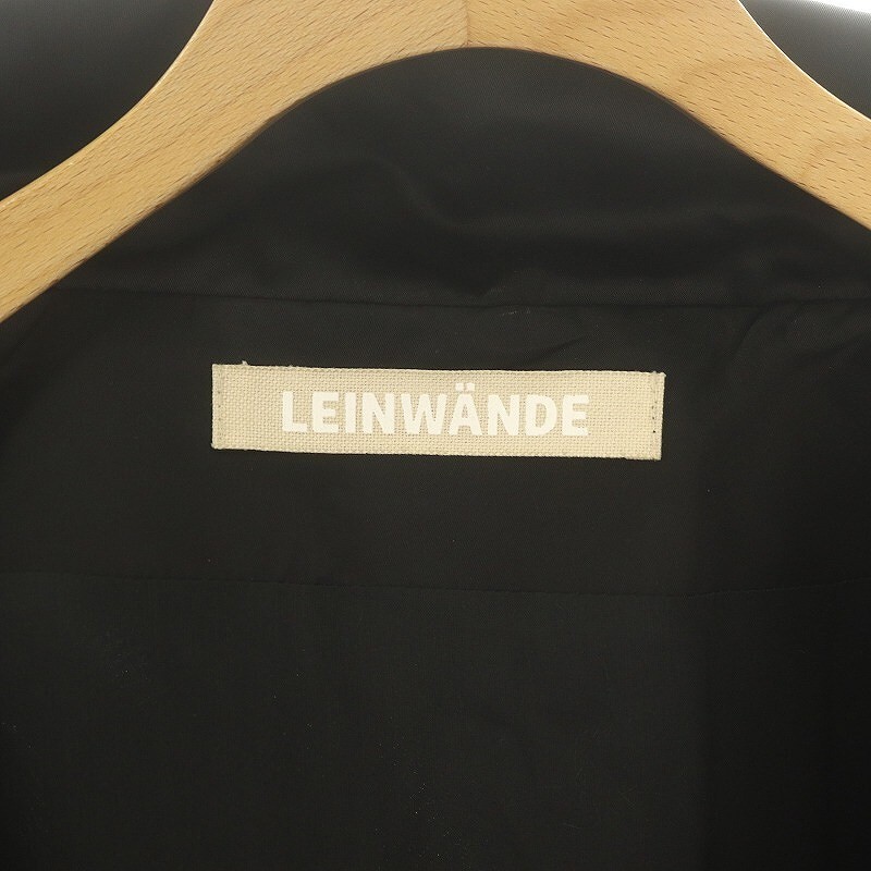 Leinwande Nylon Cropped Jacket Zip-Up Fully Lining F Black