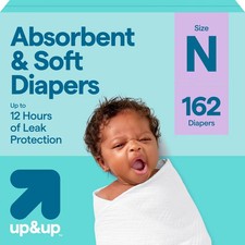 Disposable Diapers - Newborn Size - 162ct - up up