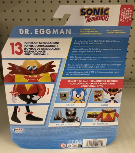 Sonic The Hedgehog Dr. Eggman w/ Goal Post 4” Action Figure NEW - Bild 2 von 2