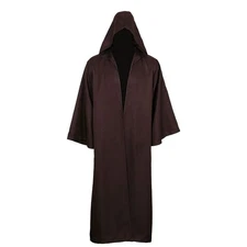 Adult Cloak for Jedi Robe Hooded Cloak Halloween Christmas Party Cosplay Cost