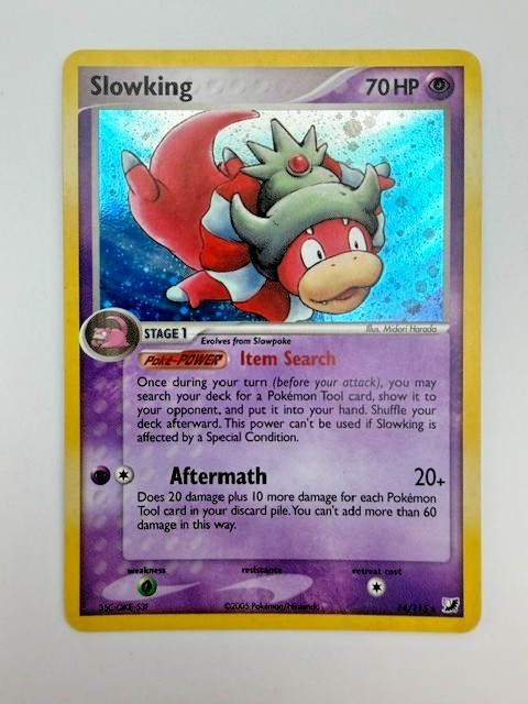 #14/115 Slowking Holo Rare - Pokémon TCG 2005 EX Unseen Forces English LP