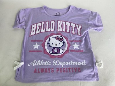 Hello Kitty Athletic Department Purple Short Sleeve T-Shirt Top Girls Size 4