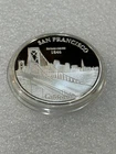 Vintage 1 oz .999 Proof Silver Round  ~~ San Francisco GG Bridge & Pier 39