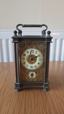 19th Century Gilt Bronze Carriage Clock