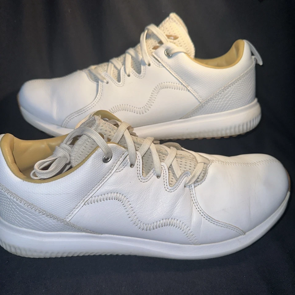 Zapatos de golf Adidas Adicross PPF sin clavos RARO / EE. UU. 12,5 medianos BB7880 / blancos Foto 3 de 4