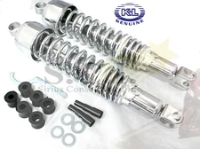 HONDA CB350 CB450 GL1000 CHROME REAR SHOCKS x 2 SHOCKS 340mm - 13 3/8 INCHE EYE