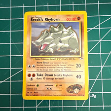 Wizards of the Coast Brock's Rhyhorn 22/132 Gym Heroes Unl 1999 Pokemon TCG on eBay