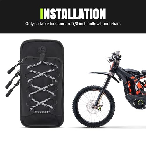 Dirt Bike Bag for Surron,Front Battery Frame Bag for Ebike Surron Light Black - Picture 7 of 8
