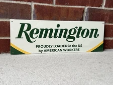 18 Inch Remington Rifles Shotguns Ammunition Vintage Style Metal Sign