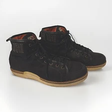 Napapijri Edmund Vintage Men’s Italian Black Hi Top Sneakers Size 10